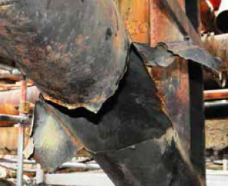 Figure 1. Example of Piping Failure in a Refinery